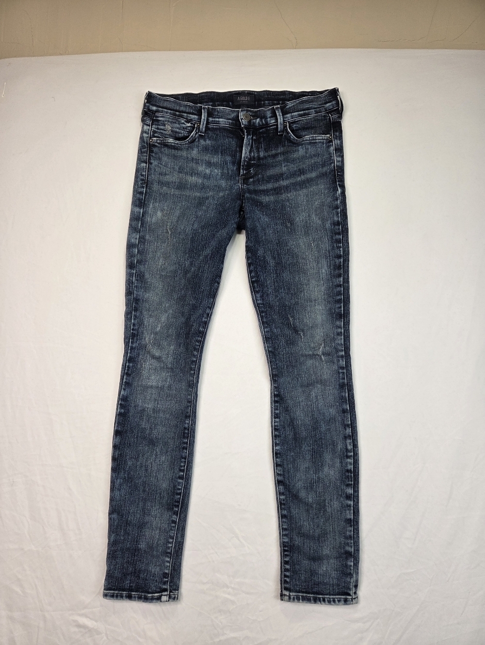 AGOLDE Colette Skinny Jeans Size 29 Dark‎ Wash Distressed Stretch Denim